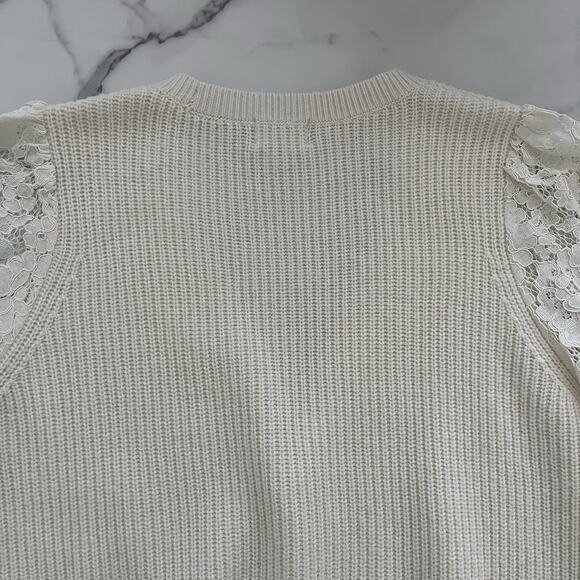 Cami NYC Beth Cardigan Merino Wool Knit In Ceramic size S Feminine Romantic Chic - Picture 7 of 12